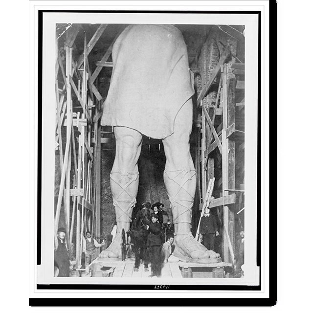 Historic Print, [Legs of sculpture of Vulcan, made by Giuseppe Moretti