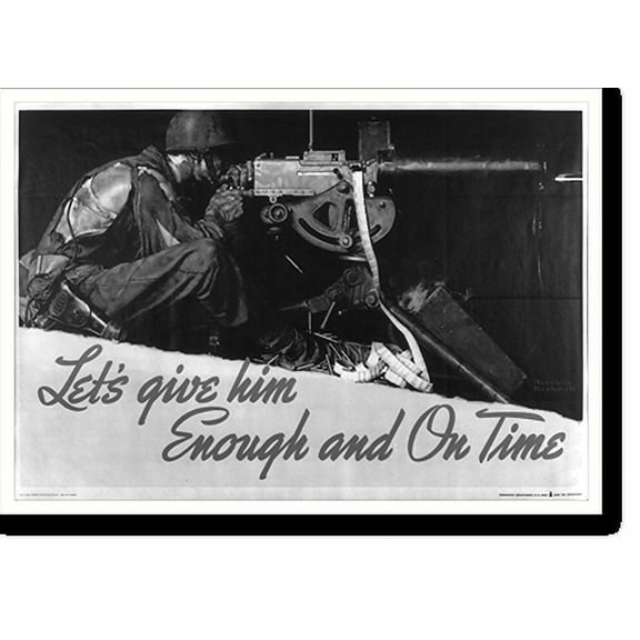 Historic Print, Lets give him enough and on time. Norman Rockwell., 16" x 20"