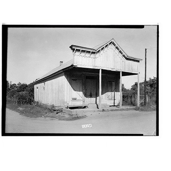 Historic Print, Levy-Glover Store, County Roads 19 & 4, Forkland, Greene County, AL, 18" x 24"