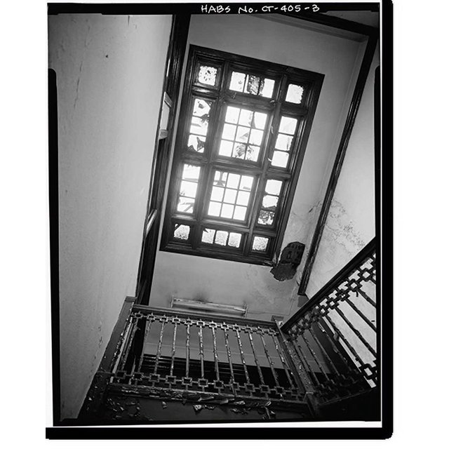 Historic Print, Lewis Building, 2531 West Main Street, Waterbury, New