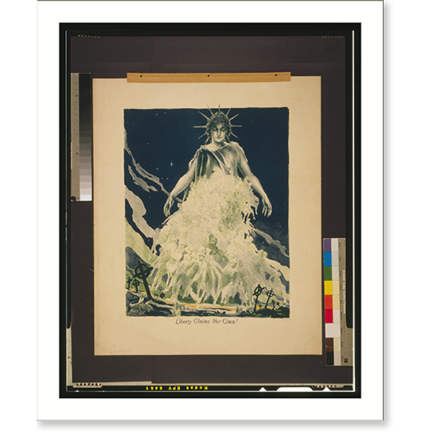 Historic Print, Liberty claims her own!.Alex. O. Levy., 16" x 20