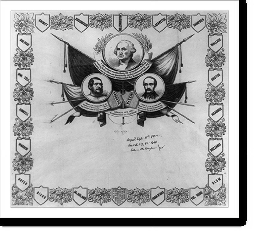 Historic Print, Liberty our aim! Washington our example!, 16" x 20