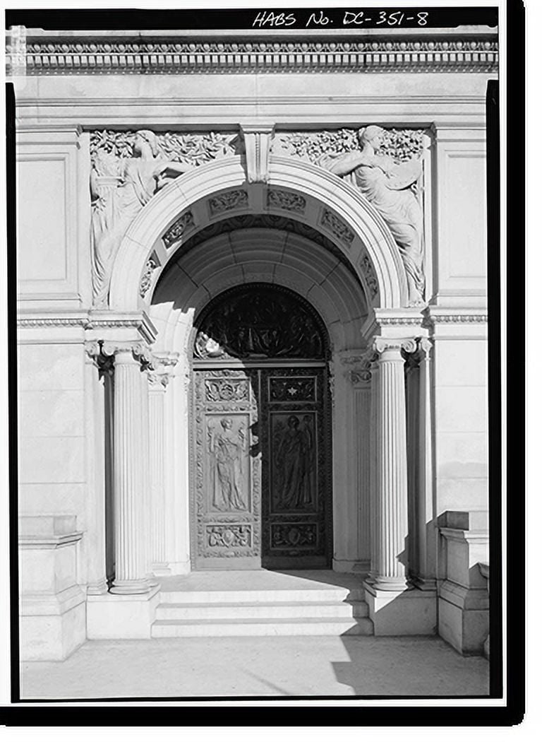 Historic Print, Library of Congress, Northeast corner of First Street