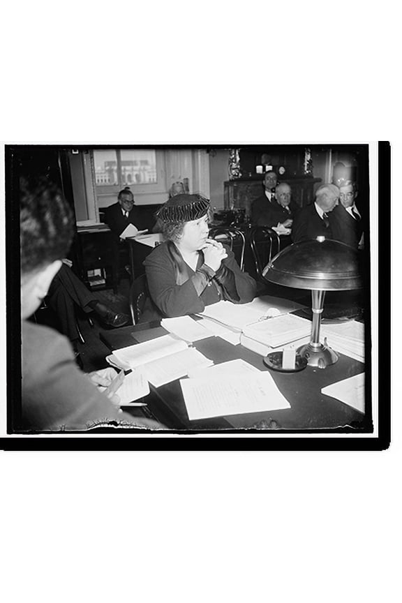 Historic Print, Life threatened NLRB aide tells senate committee. Washington, D.C., Feb. 2. Efforts to settle the maritime labor dispute last brought threats against her life, Mrs. Elin…16" x 20"