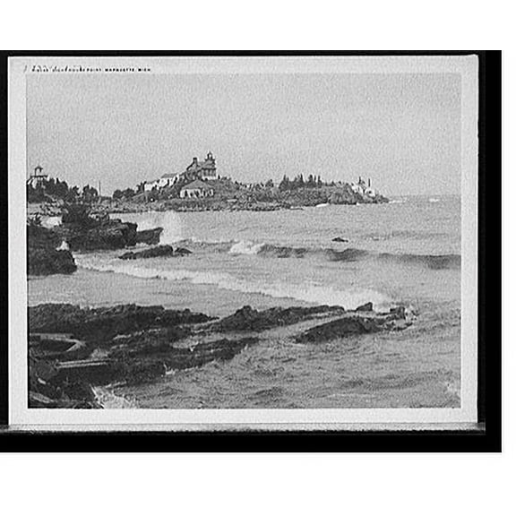 Historic Print, Light House Point, Marquette, Mich., 16" x 20"