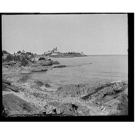 Historic Print, Light House Point, Marquette, Mich. - 2, 16" x 20"