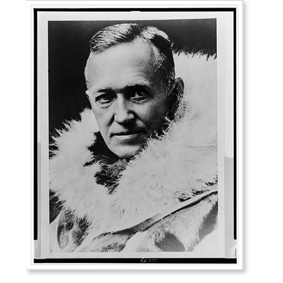 Historic Print, [Lincoln Ellsworth, head-and-shoulders portrait, facing front, wearing fur coat], 18" x 24"