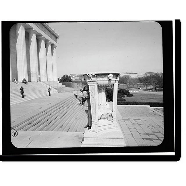 Historic Print, Lincoln Memorial, West Potomac Park, Washington