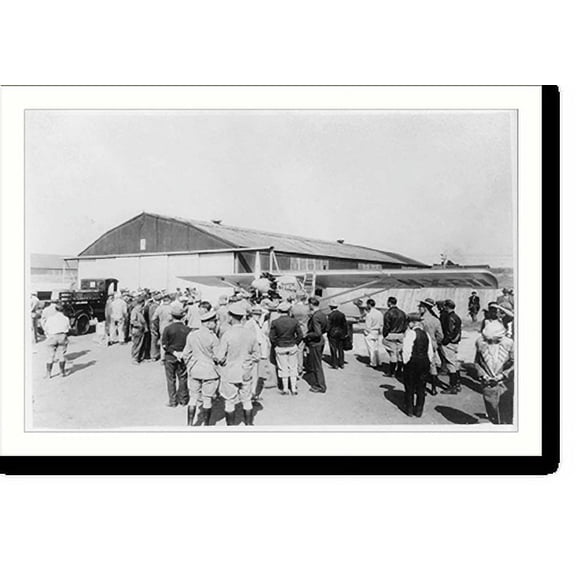 Historic Print, Lindberg getting ready for the take-off, May 10, 1927, 18" x 24"
