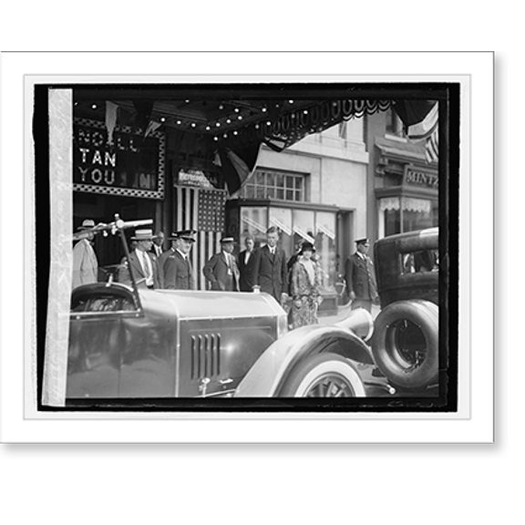 Historic Print, Lindbergh (church at Met. Theater), 6/12/27, 18" x 24"