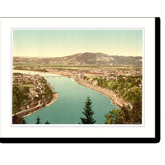 Historic Print, Lintz (i.e. Linz) general view Upper Austria Austro-Hungary, 18" x 24"