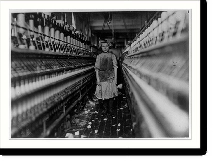 Historic Print, Little spinner in Globe Cotton Mill, Augusta, Ga