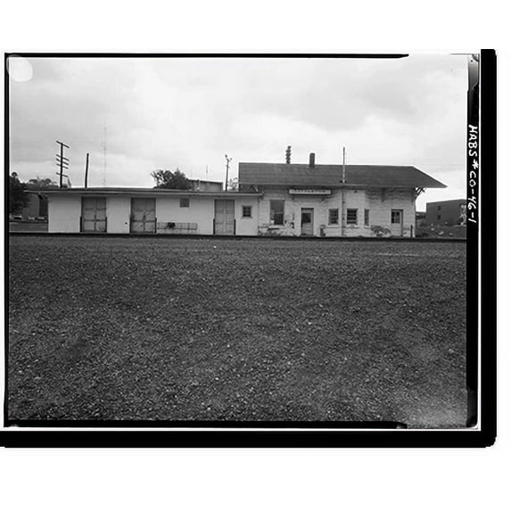 Historic Print, Littleton Denver & Rio Grande Western Depot, 2199 West Littleton Boulevard, Littleton, Arapahoe County, CO, 16" x 20"