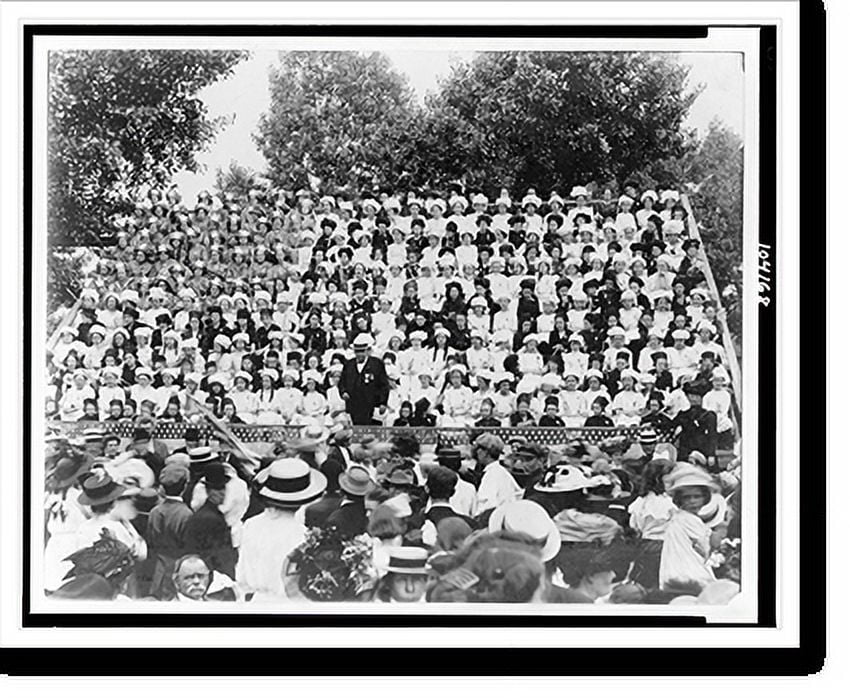 Historic Print, Living flag - Soldiers' Monument dedication, May 30 ...