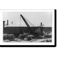 thumbnail image 1 of Historic Print, Loading crane for loading up steel on P.&L.E. railroad cars, with old type steam boiler, [Penna.], 18" x 24", 1 of 3