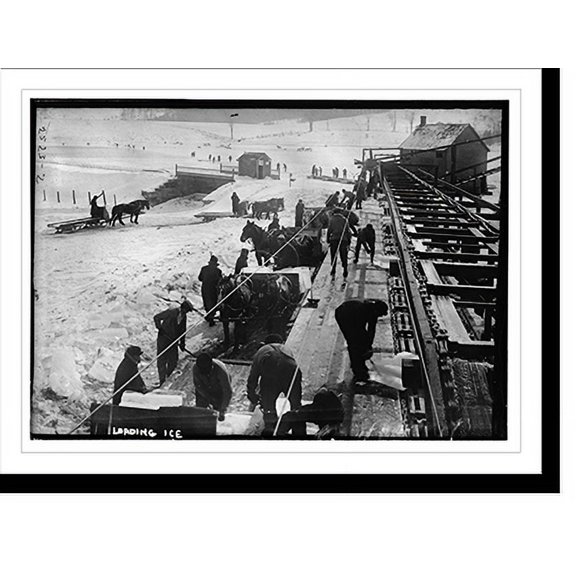 Historic Print, Loading ice, 18" x 24"