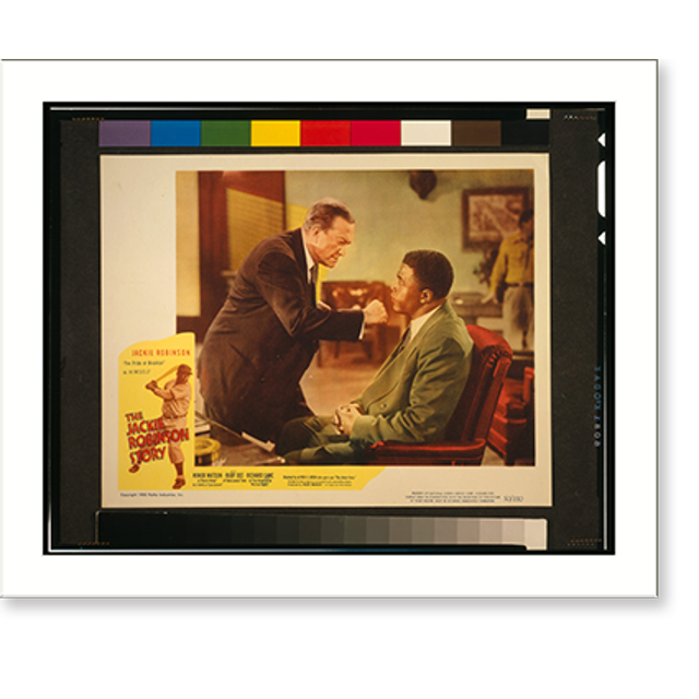 Historic Print, [Lobby card promoting The Jackie Robinson Story