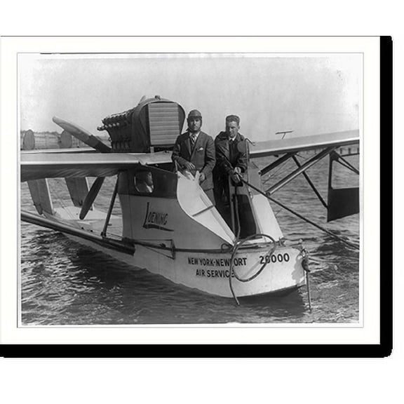 Historic Print, Loening amphibious airplanes, 192-: Luening amphibious monoplane - New York -Newport Air Service, 16" x 20"