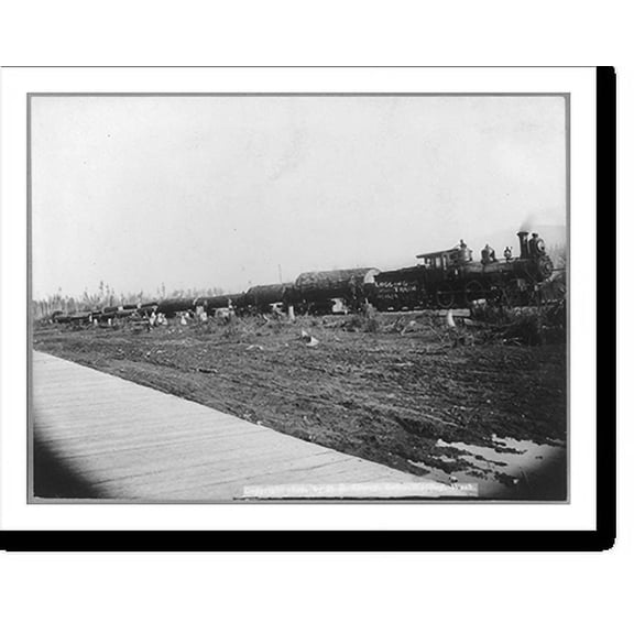 Historic Print, Logging train [in the Cascade Mountains, near Seattle, Wash.], 16" x 20"
