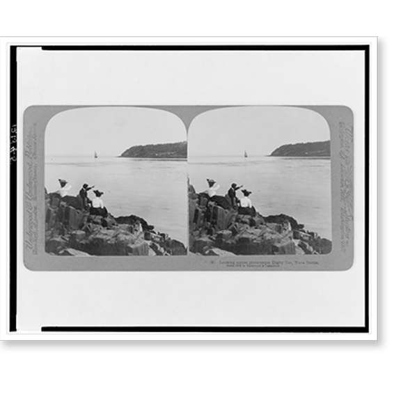 Historic Print, Looking across picturesque Digby Gut, Nova Scotia, 18" x 24"