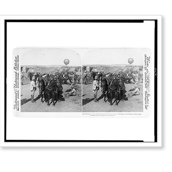Historic Print, Lord Roberts' army advancing toward Johannesburg - 84th Battery and Balloon Corps, S.A., 18" x 24"