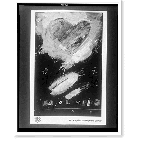 Historic Print, Los Angeles 1984 Olympic Games, 16" x 20"
