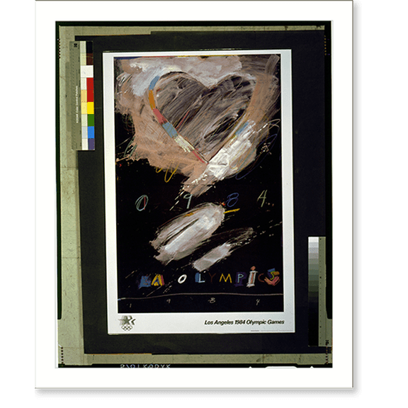 Historic Print, Los Angeles 1984 Olympic Games - 2, 18" x 24"