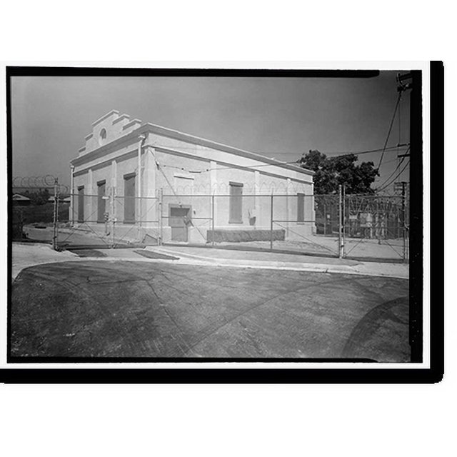 Historic Print, Los Angeles Aqueduct, Garvanza Pump Station, Los Angeles, Los Angeles County, CA