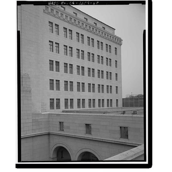 Historic Print, Los Angeles City Hall, 200 North Spring Street, Los Angeles, Los Angeles County, CA - 52, 16" x 20"