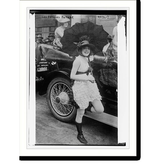 Historic Print, Los Angeles bather - 2, 18" x 24"
