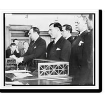 Historic Print, [Louis Lepke" Buchalter, standing in court during sentencing].World Telegram photo by Edward Lynch.", 16" x 20"