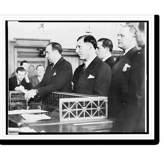 Historic Print, [Louis Lepke" Buchalter, standing in court during sentencing].World Telegram photo by Edward Lynch.", 16" x 20"
