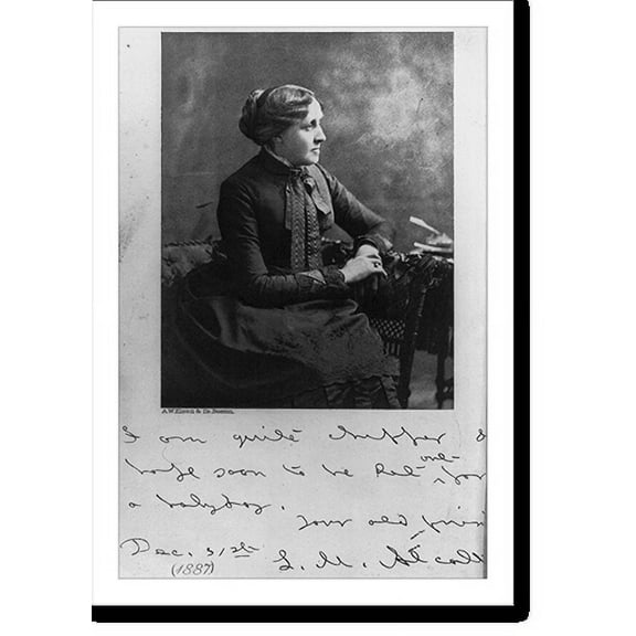 Historic Print, Louisa May Alcott, 16" x 20"