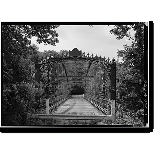 Historic Print, Lover's Leap Lenticular Bridge, Spanning Housatonic