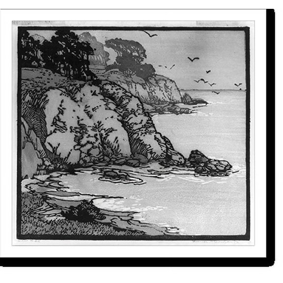 Historic Print, Low tide, 18" x 24"