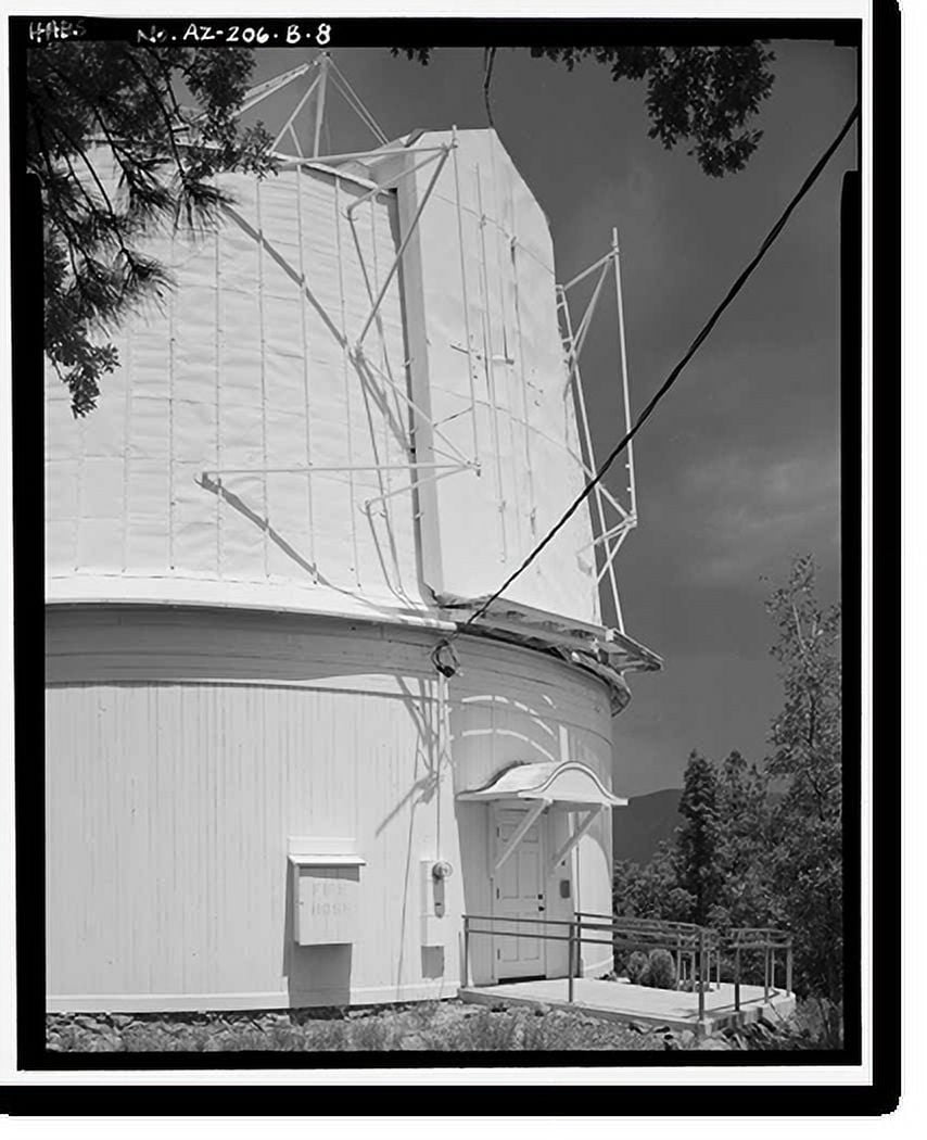 Historic Print, Lowell Observatory, Clark Dome, 1400 West Mars Road