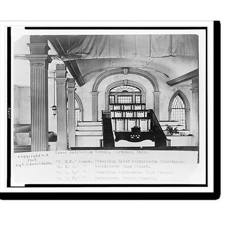 Historic Print, Lower Auditorium Temple, Kirtland, Ohio, 18" x 24"