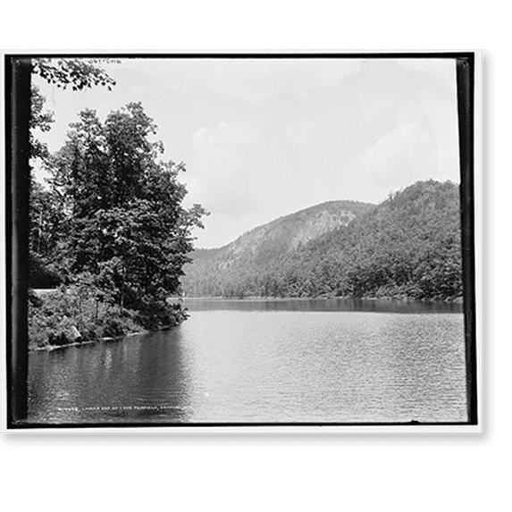 Historic Print, Lower end of Lake Fairfield, Sapphire, N.C., 18" x 24"