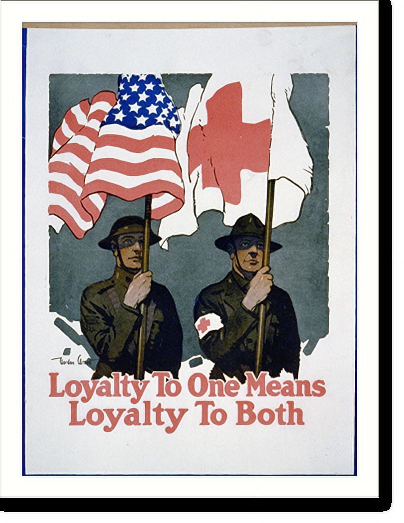 Historic Print, Loyalty to one means loyalty to both.Gordon Grant., 16