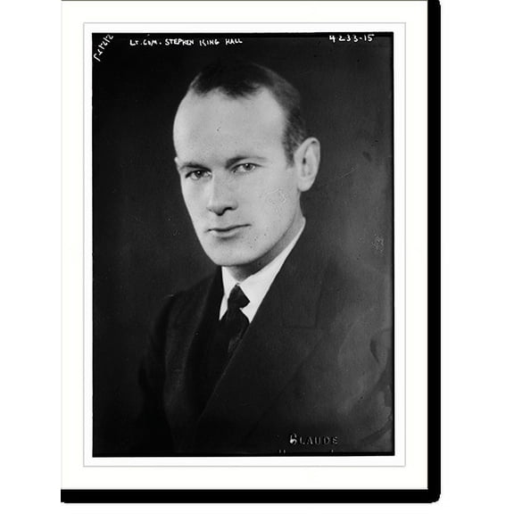 Historic Print, Lt. Com. Stephen King Hall, 16" x 20"