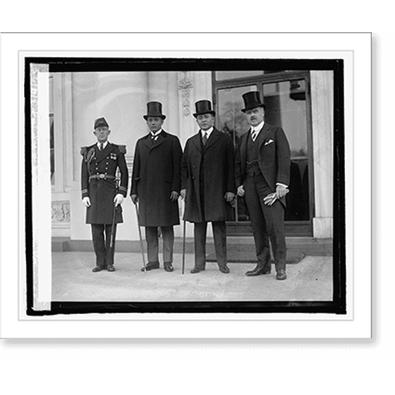 Historic Print, Lt. Wiltse, Mr. Isaguirre, Hon. Lewis Bogran, & J.B. Wright, 3/9/25 - 2, 18" x 24"