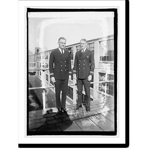 Historic Print, Lts. R.A. Ofstie & Thos. P. Jeter, Naval Aides to President, 16" x 20"