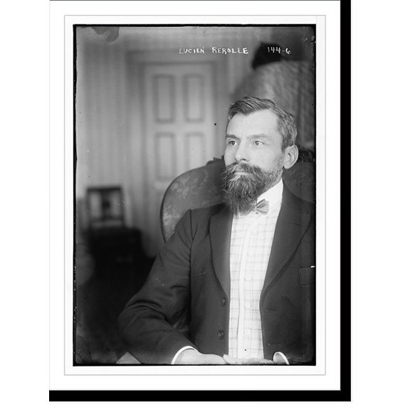 Historic Print, Lucien Rerolle, sitting, 16" x 20"