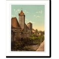 Historic Print, Ludinsland (i.e. Luginsland) Nuremberg Bavaria Germany
