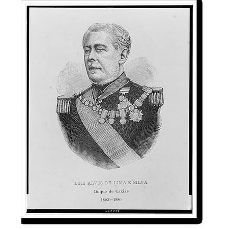 Historic Print, Luiz Alves de Lima e Silva, Duque de Caxias, 1803-1880, 16" x 20"