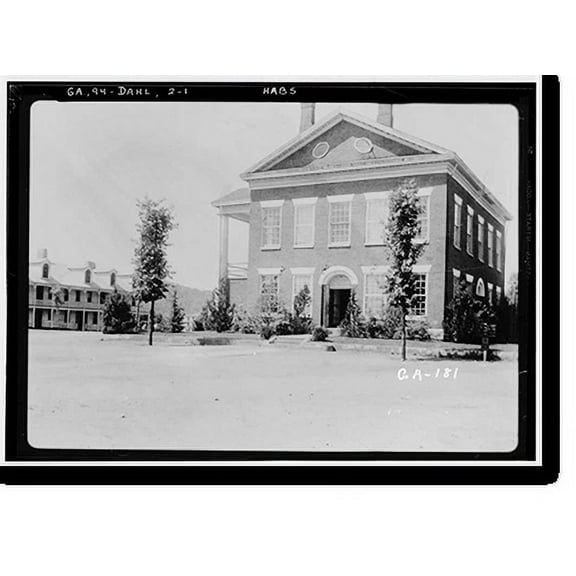 Historic Print, Lumpkin County Courthouse, Dahlonega, Lumpkin County, GA, 16" x 20"
