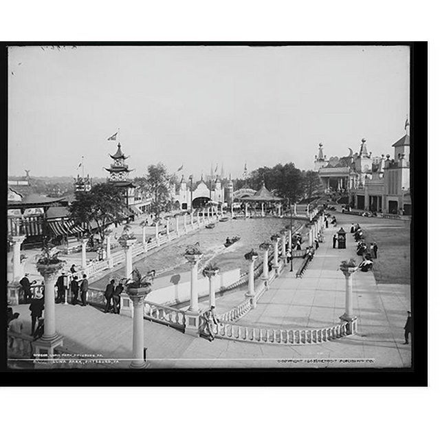 Historic Print, Luna Park, Pittsburg, Pa., 16" x 20"