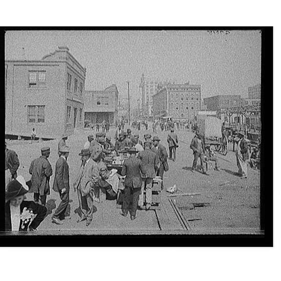 Historic Print, [Lunch hour on the docks, Jacksonville, Fla.], 18" x 24"