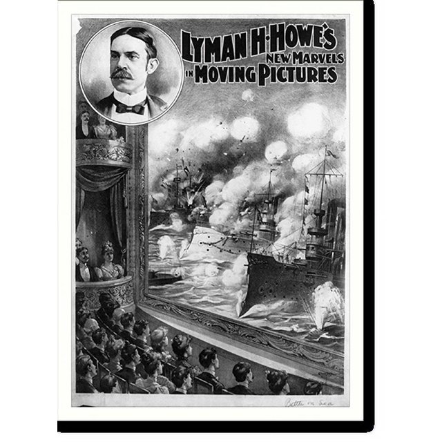 Historic Print, Lyman H. Howes new marvels in moving pictures. Courier
