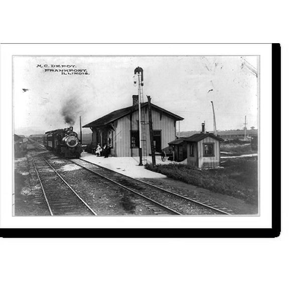 Historic Print, M.C. Depot, Frankfort, Illinois, 18" x 24"
